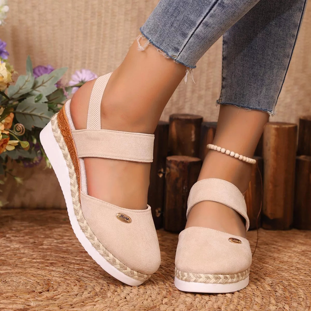 Espadrille Wedge Sandals -