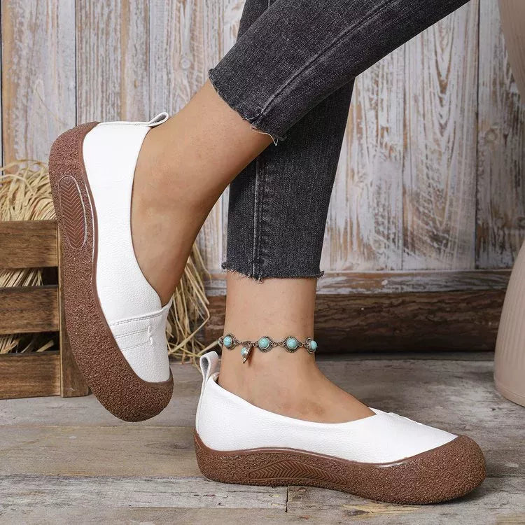 Round Toe Slip-Ons -