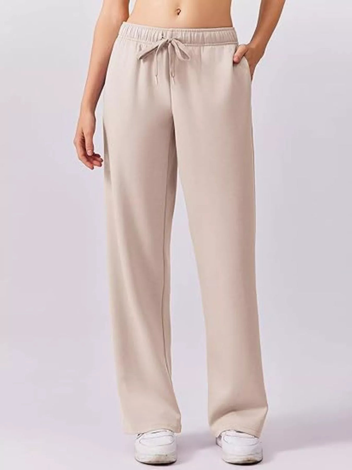 Relaxed Fit Quarter-Zip Top and Pants Set -