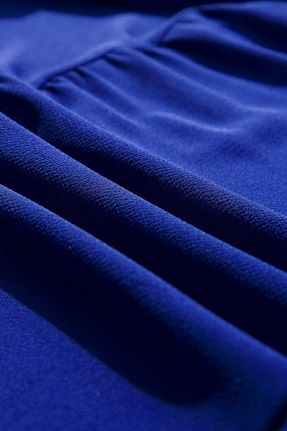 Short Sleeve Collared V-Neck Midi Dress - Light Indigo