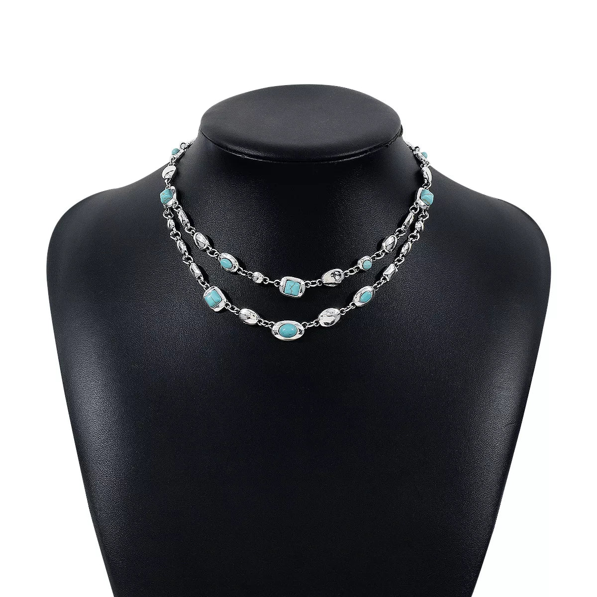 Vintage Multi-Gemstone Necklace -