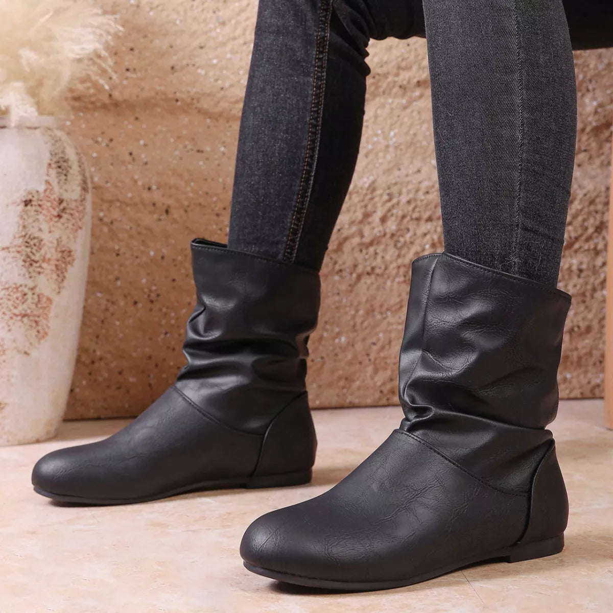 Flat Ankle Boots -