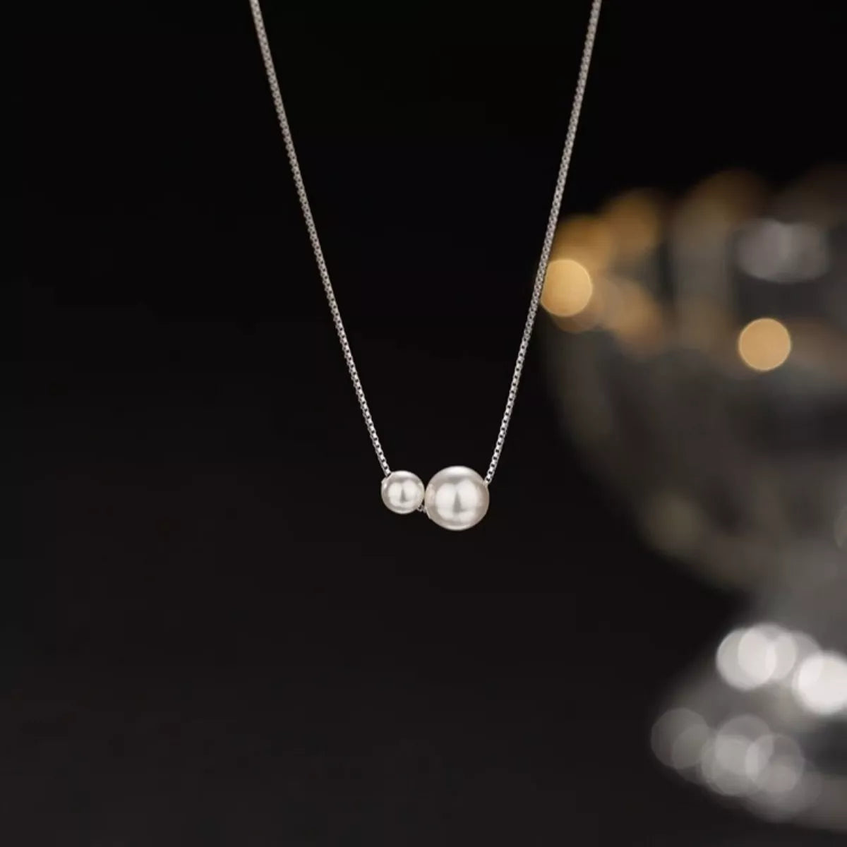 Pearl Pendant Necklace -