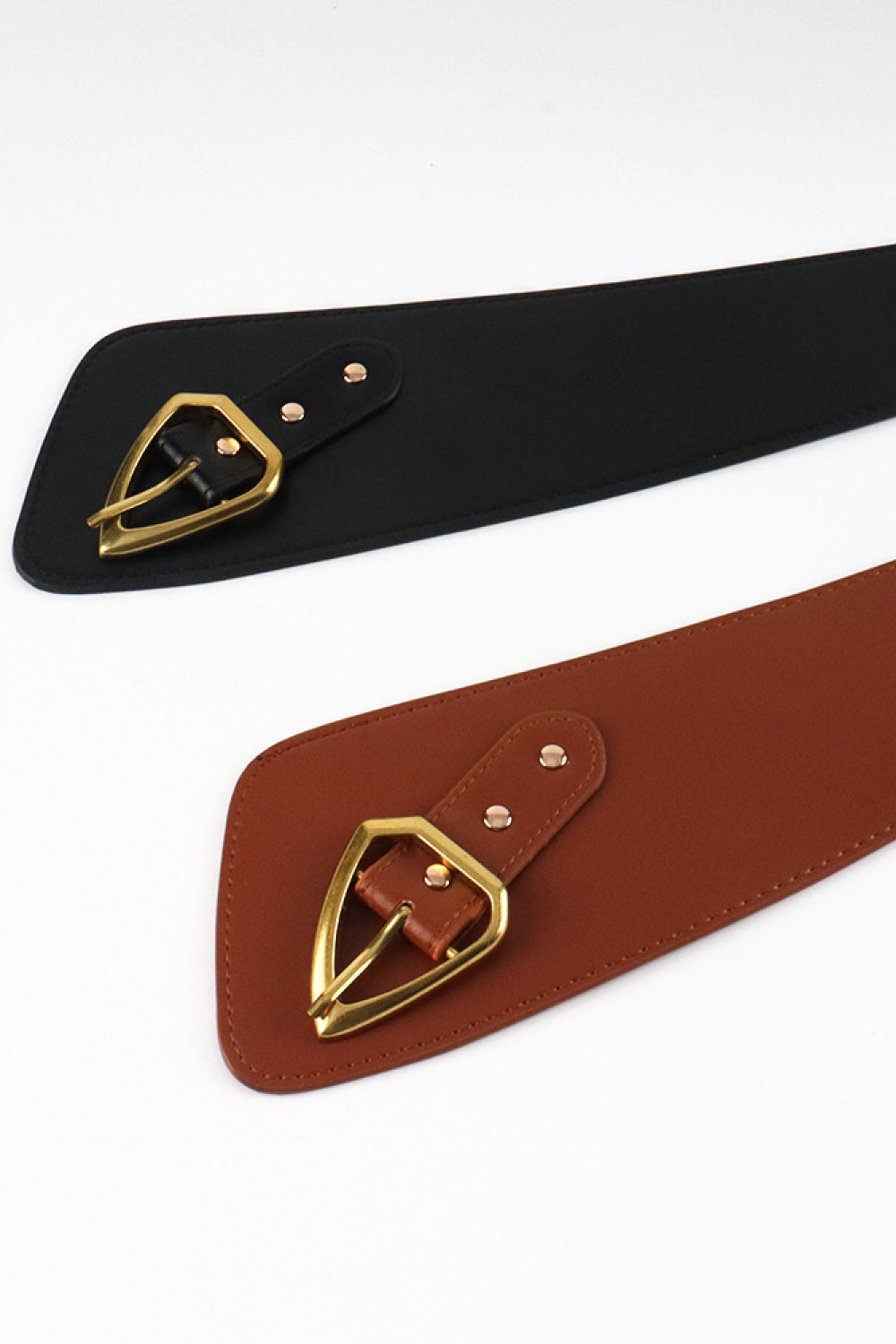 Irregular PU Leather Belt -