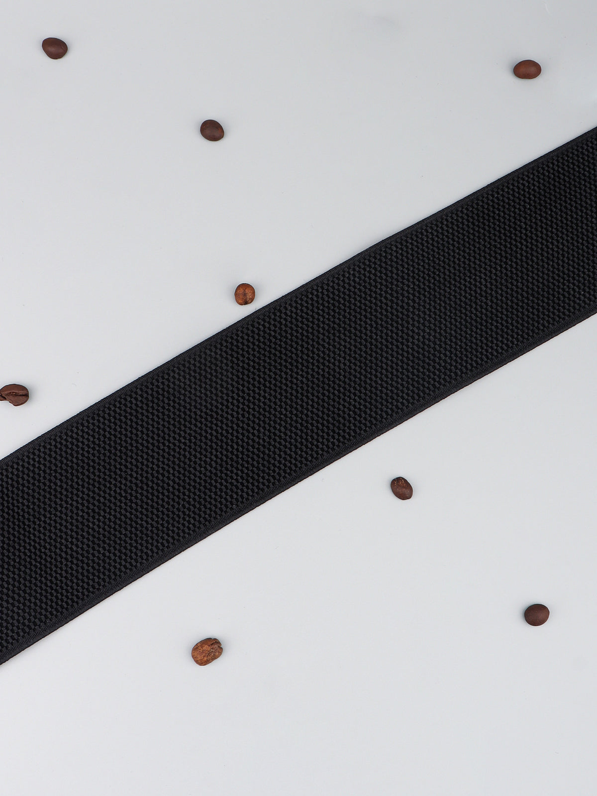 PU Elastic Wide Belt with Alloy Buckle -