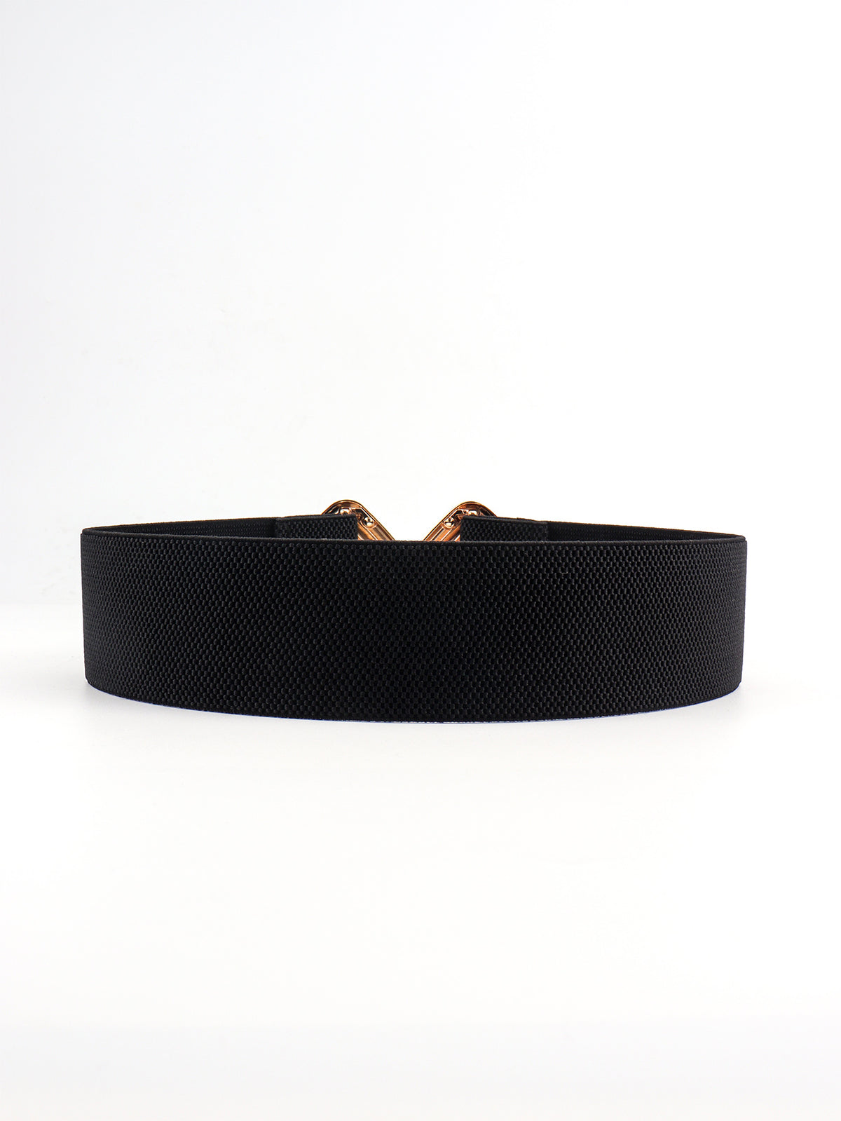 Geometric Buckle Elastic Wide Belt -