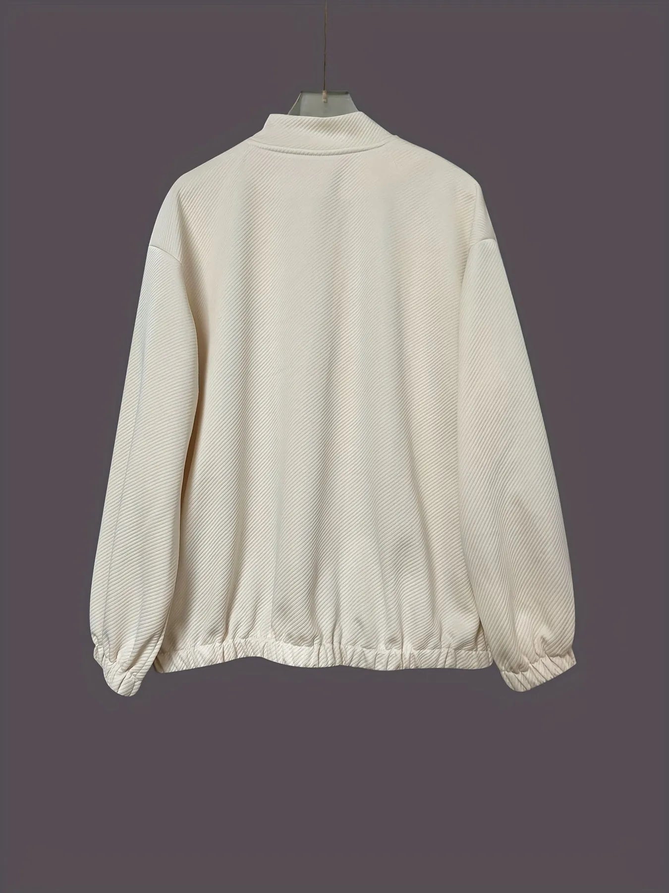 Button Up Long Sleeve Jacket - Apricot