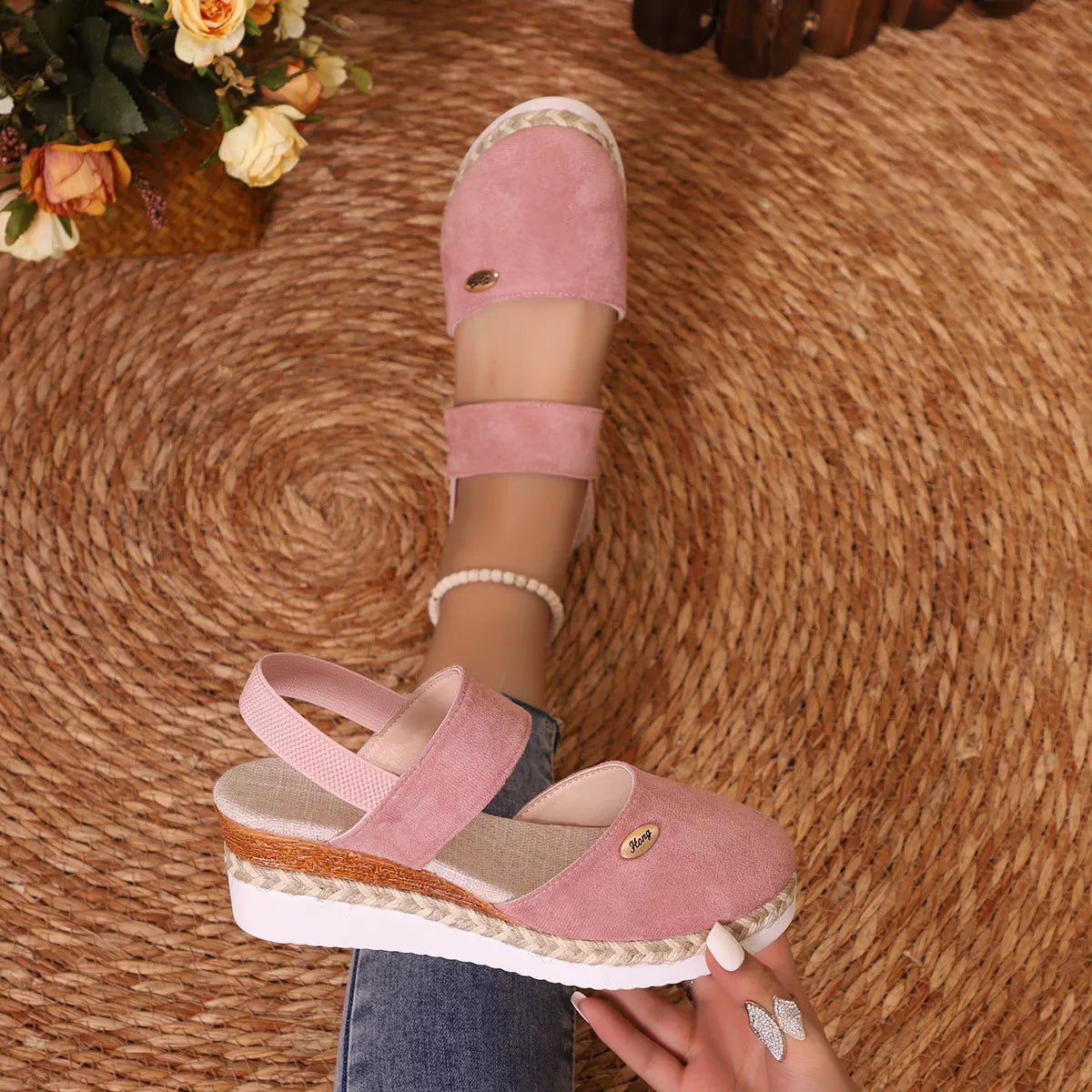 Espadrille Wedge Sandals -