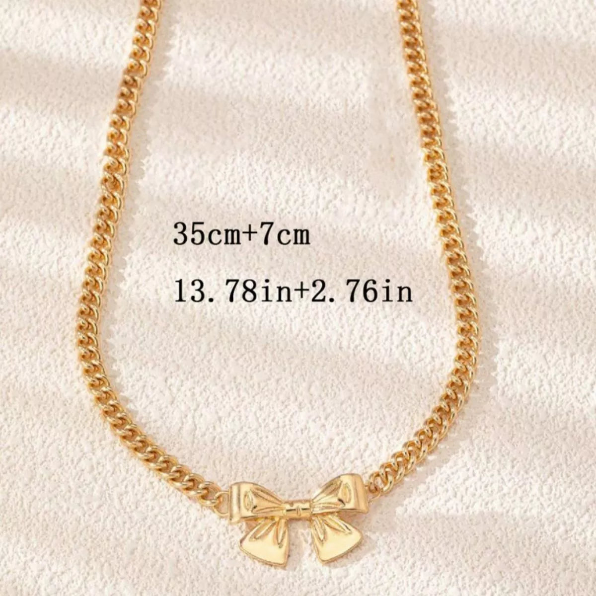 Bowknot Chain Necklace -