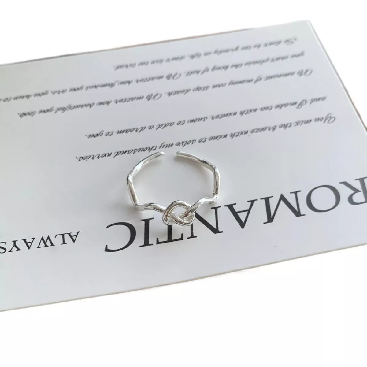 Lightweight Knot Open Ring -
