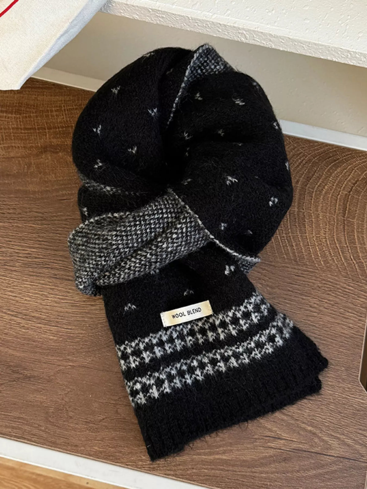 Winter Warm Knitted Scarf -