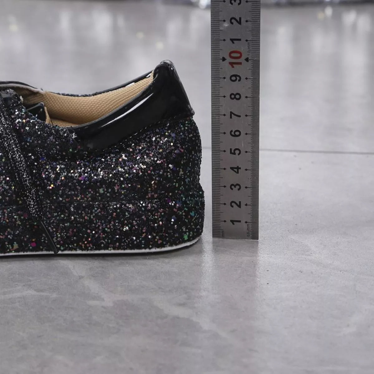 Sparkling Lace Up Sneakers -