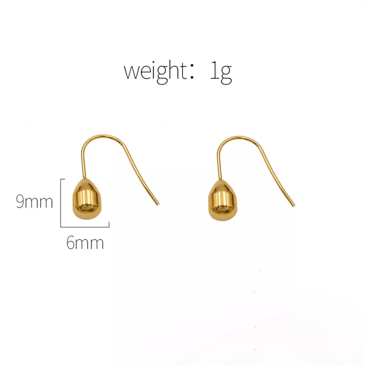 18K Gold-Plated Teardrop Earrings -
