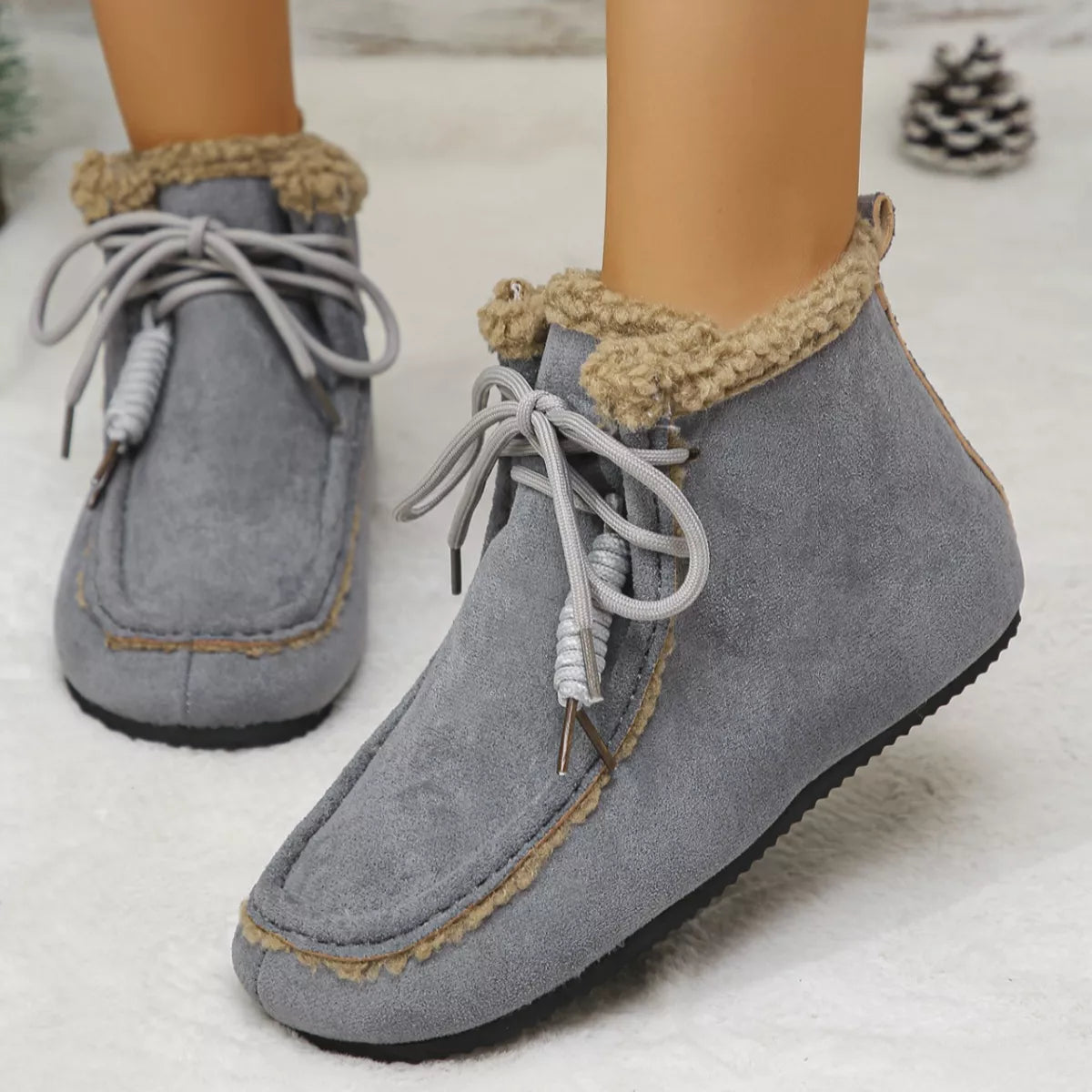 Plush Lining Ankle Boots -