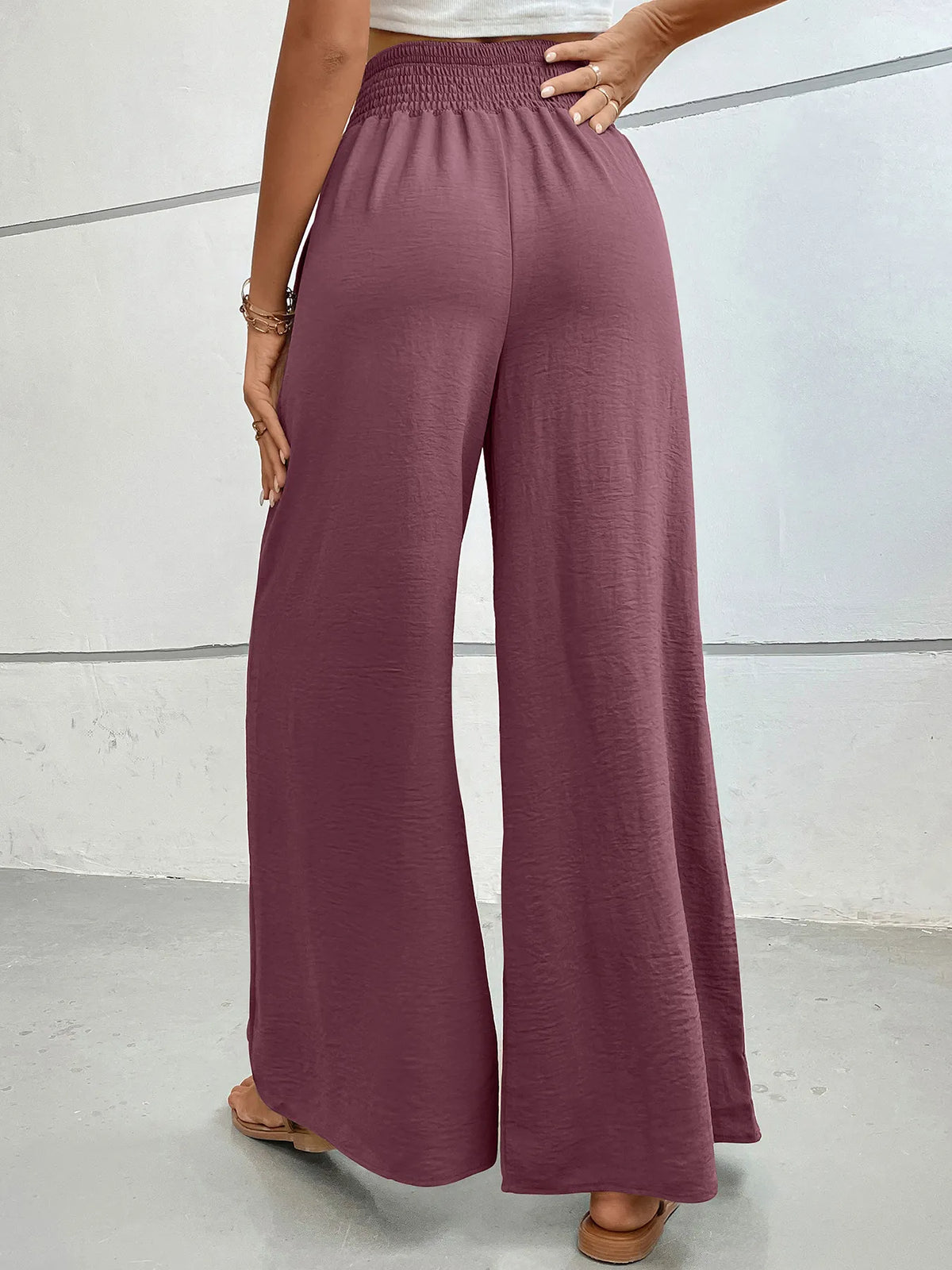 High-Waisted Wide Leg Pants -
