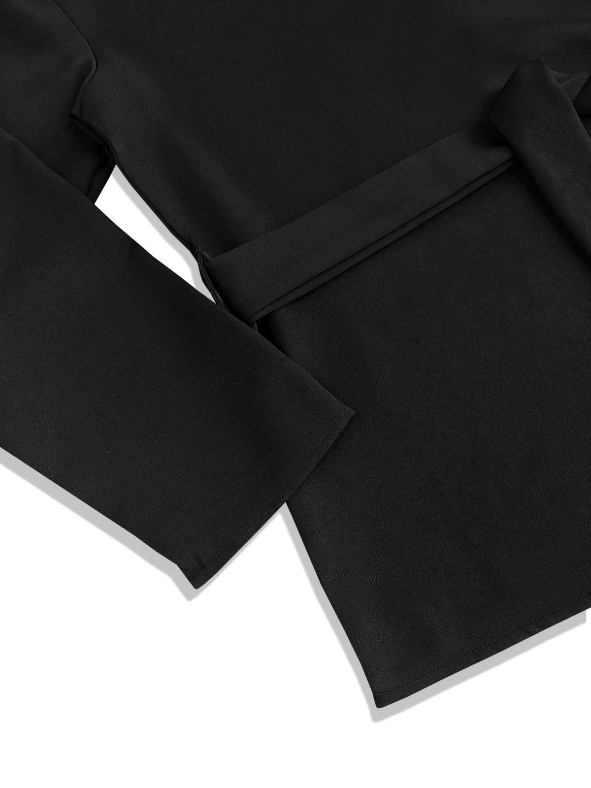 Tie-Waist Long Sleeve Top and Pants Set -