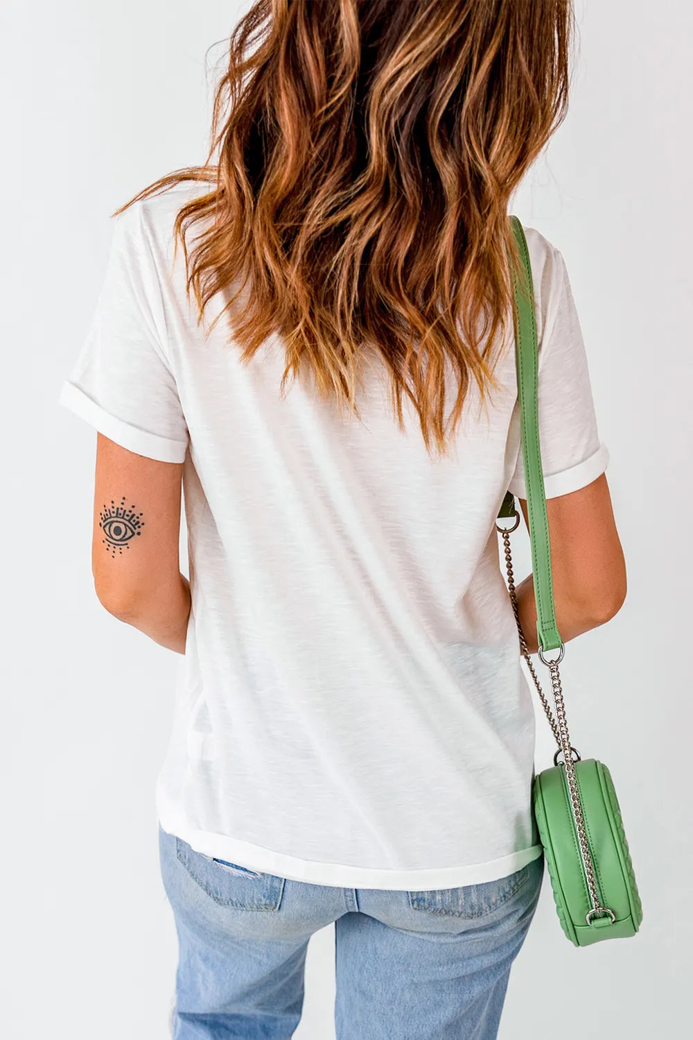 Pumpkin Round Neck Short Sleeve T-Shirt -