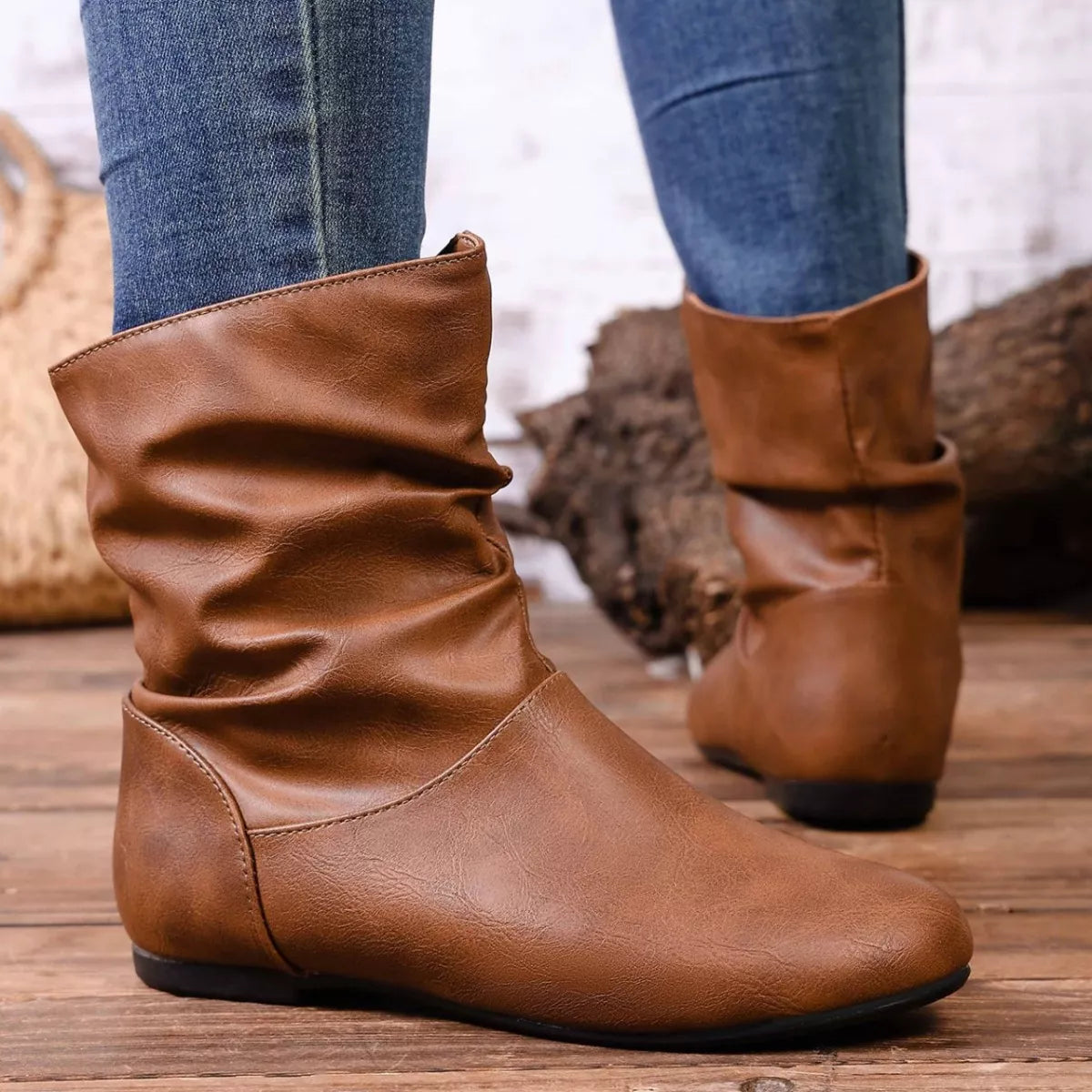 Flat Ankle Boots -
