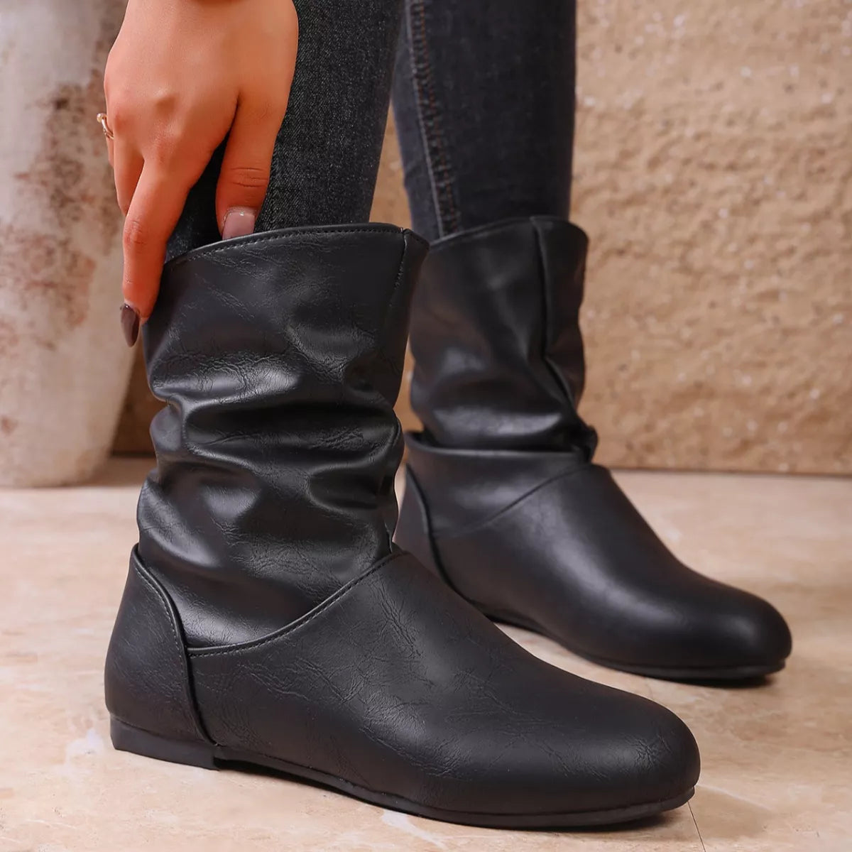 Flat Ankle Boots -
