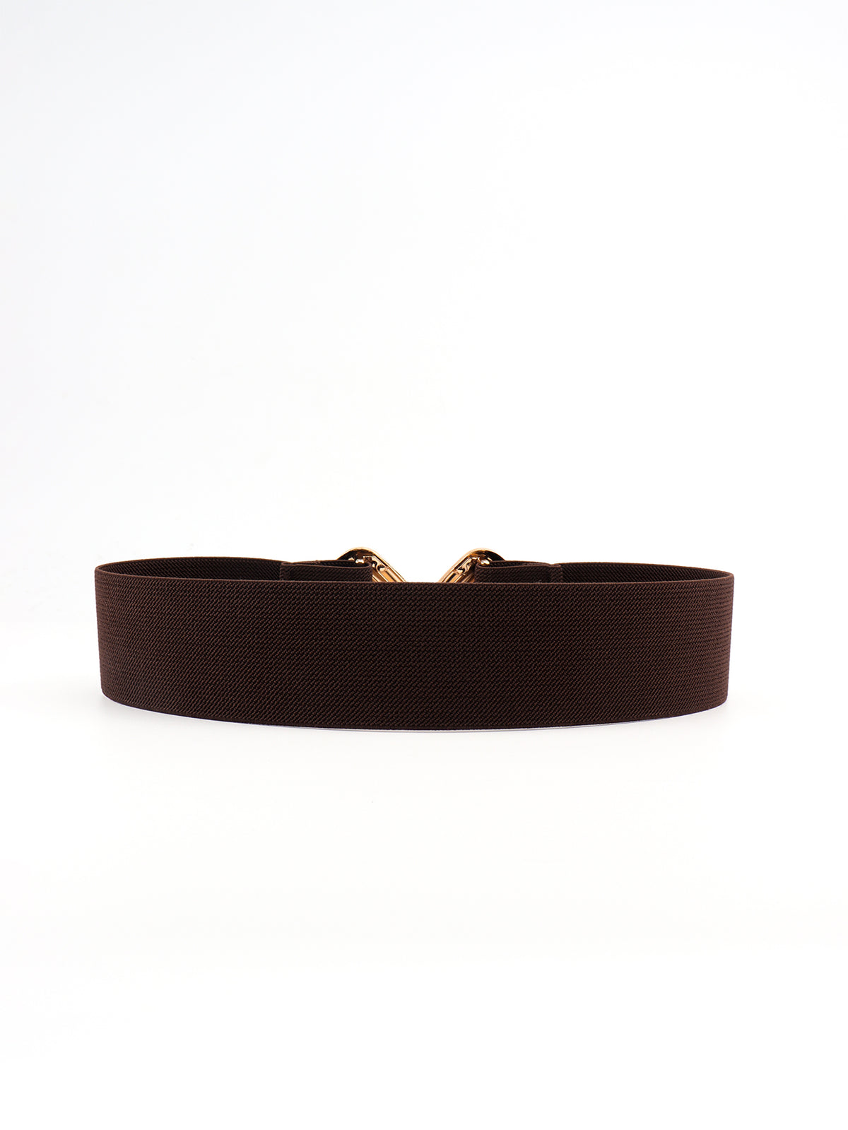 Geometric Buckle Elastic Wide Belt -