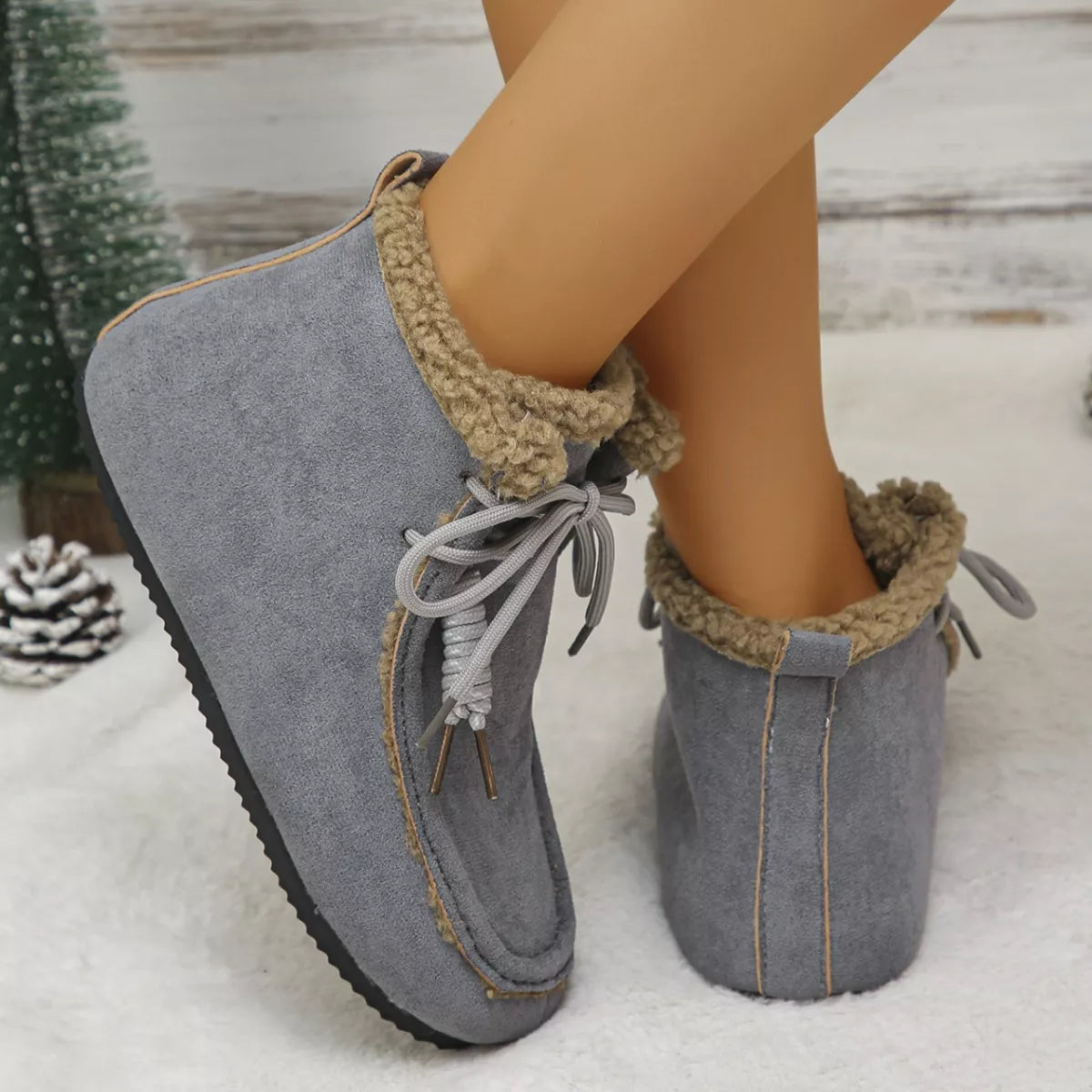 Plush Lining Ankle Boots -