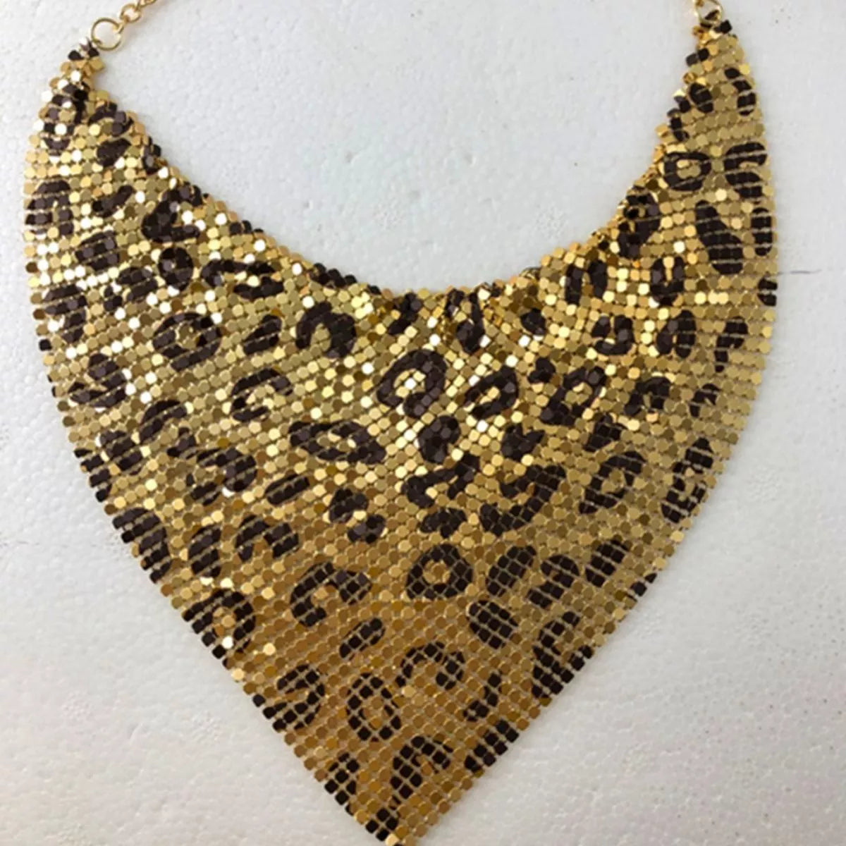 Leopard Necklace and Earrings Jewelry Set -