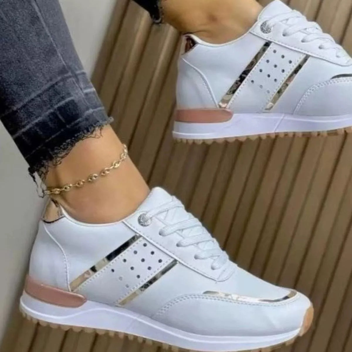 Round Toe Lace Up Athletic -