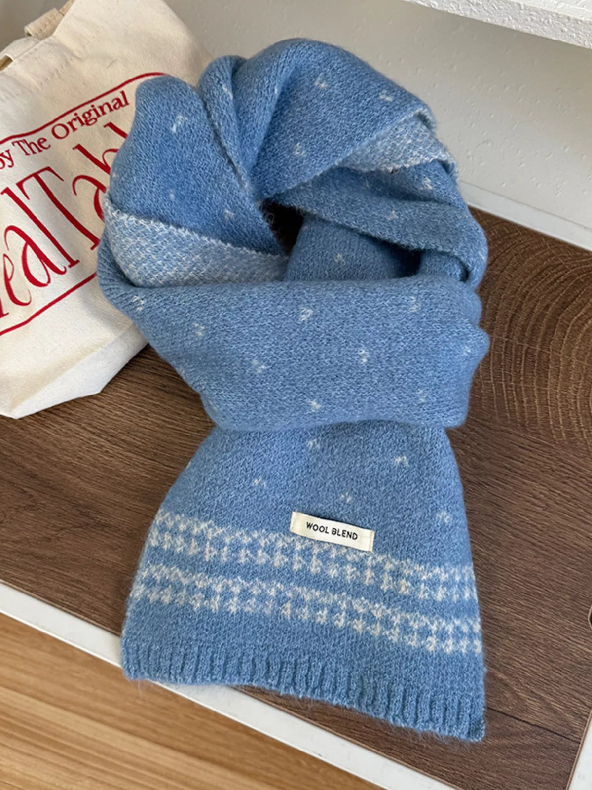 Winter Warm Knitted Scarf -