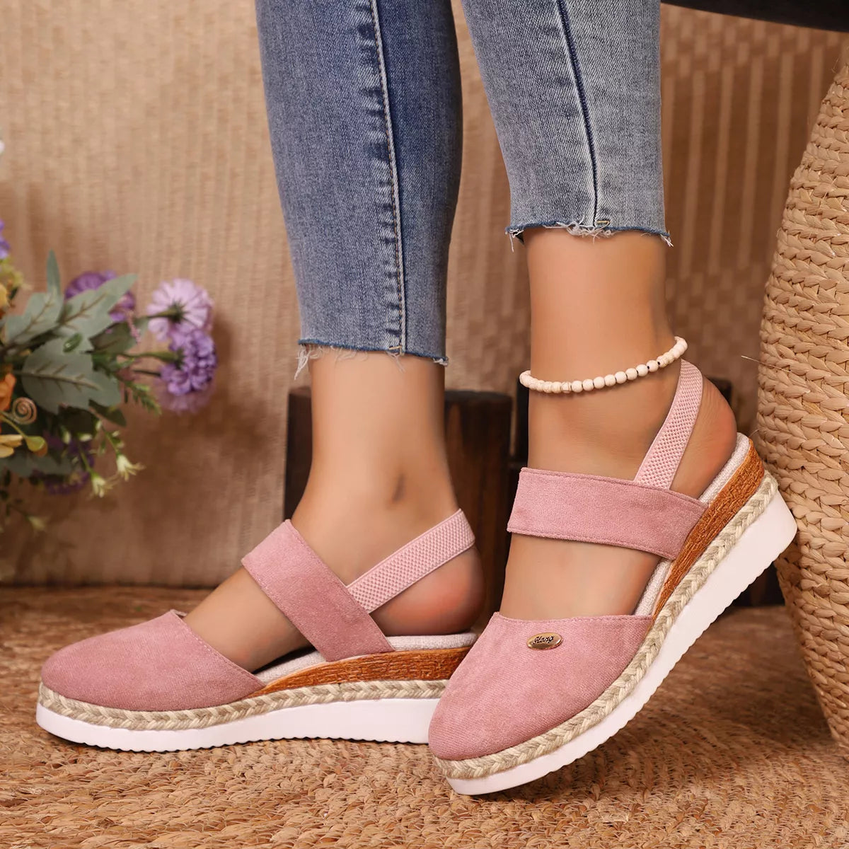 Espadrille Wedge Sandals -