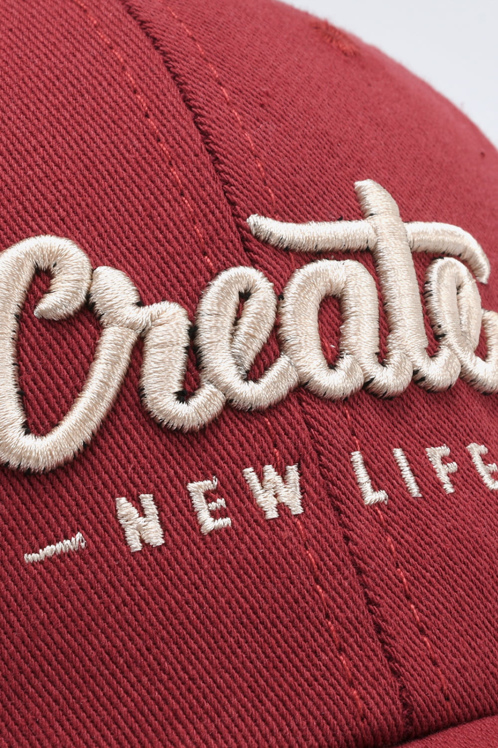 CREATE NEW LIFE Adjustable Cotton Baseball Cap -