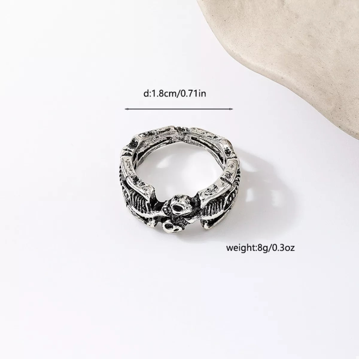 Halloween Skull Alloy Ring -