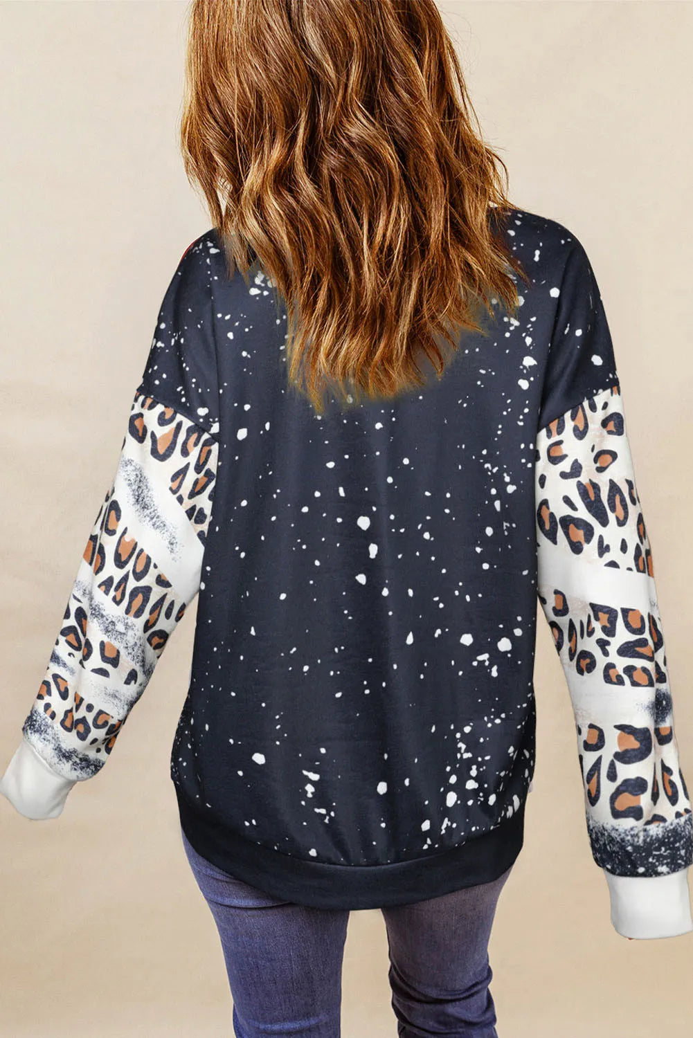 Pumpkin Graphic Long Sleeve Sweatshirt -
