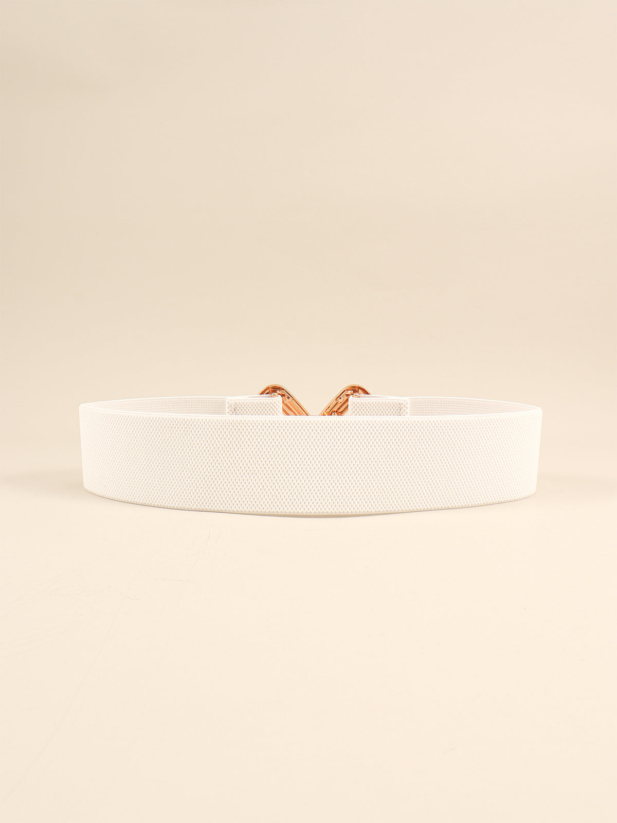 Geometric Buckle Elastic Wide Belt -