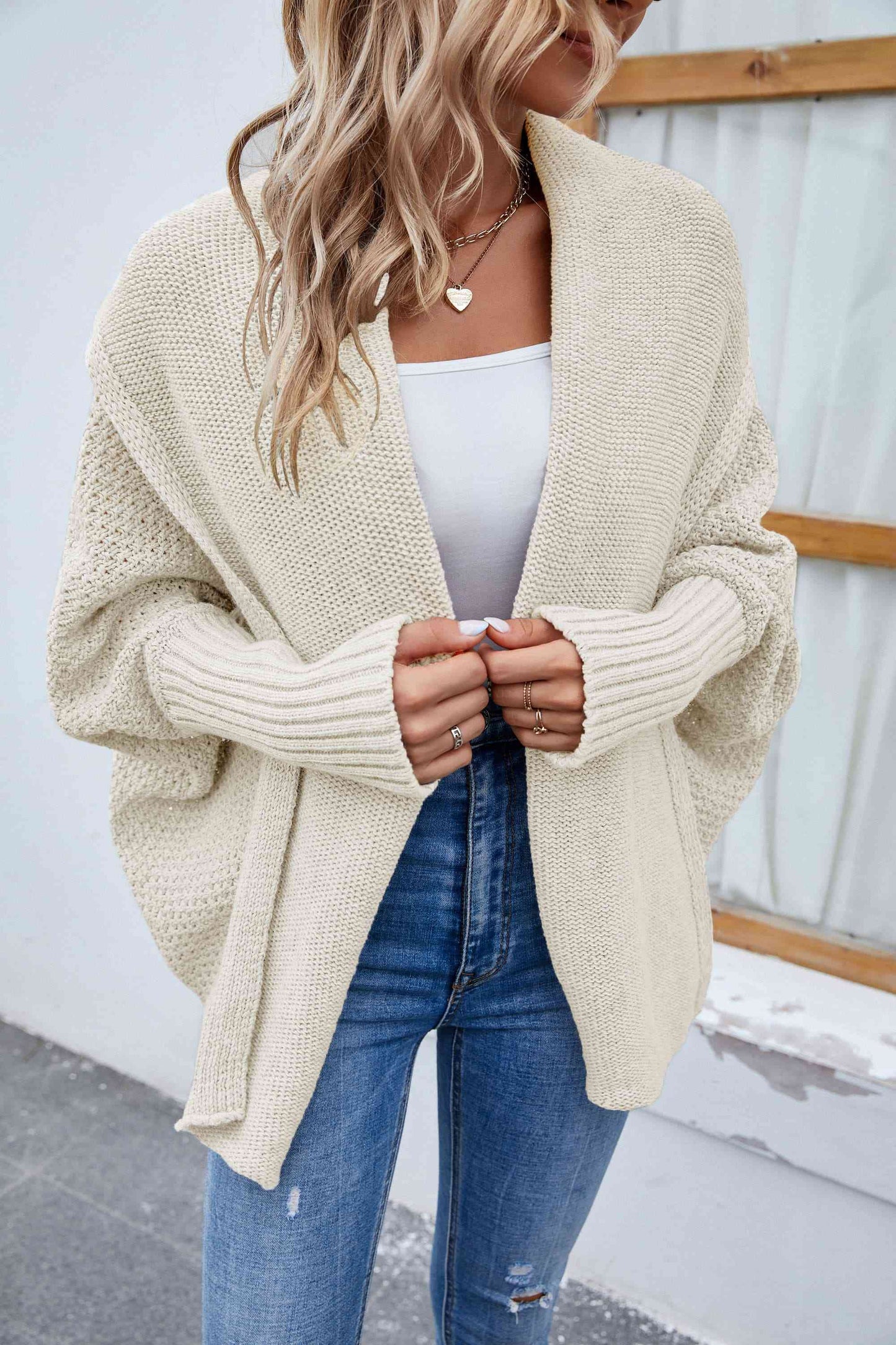 Long Sleeve Open Front Cardigan | AdoreStarr