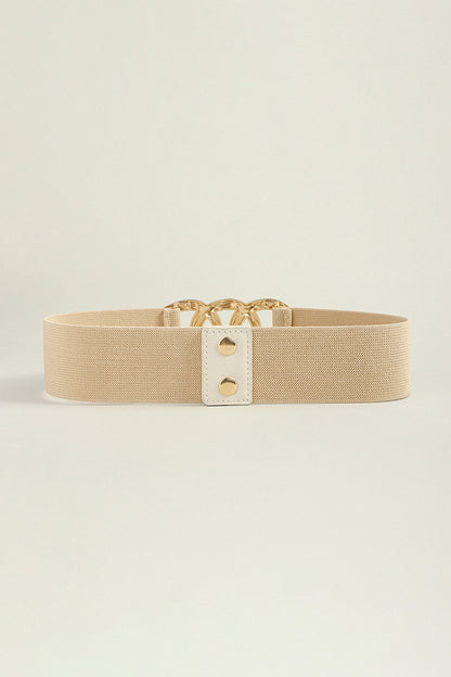 Buckle Elastic Wide Belt -