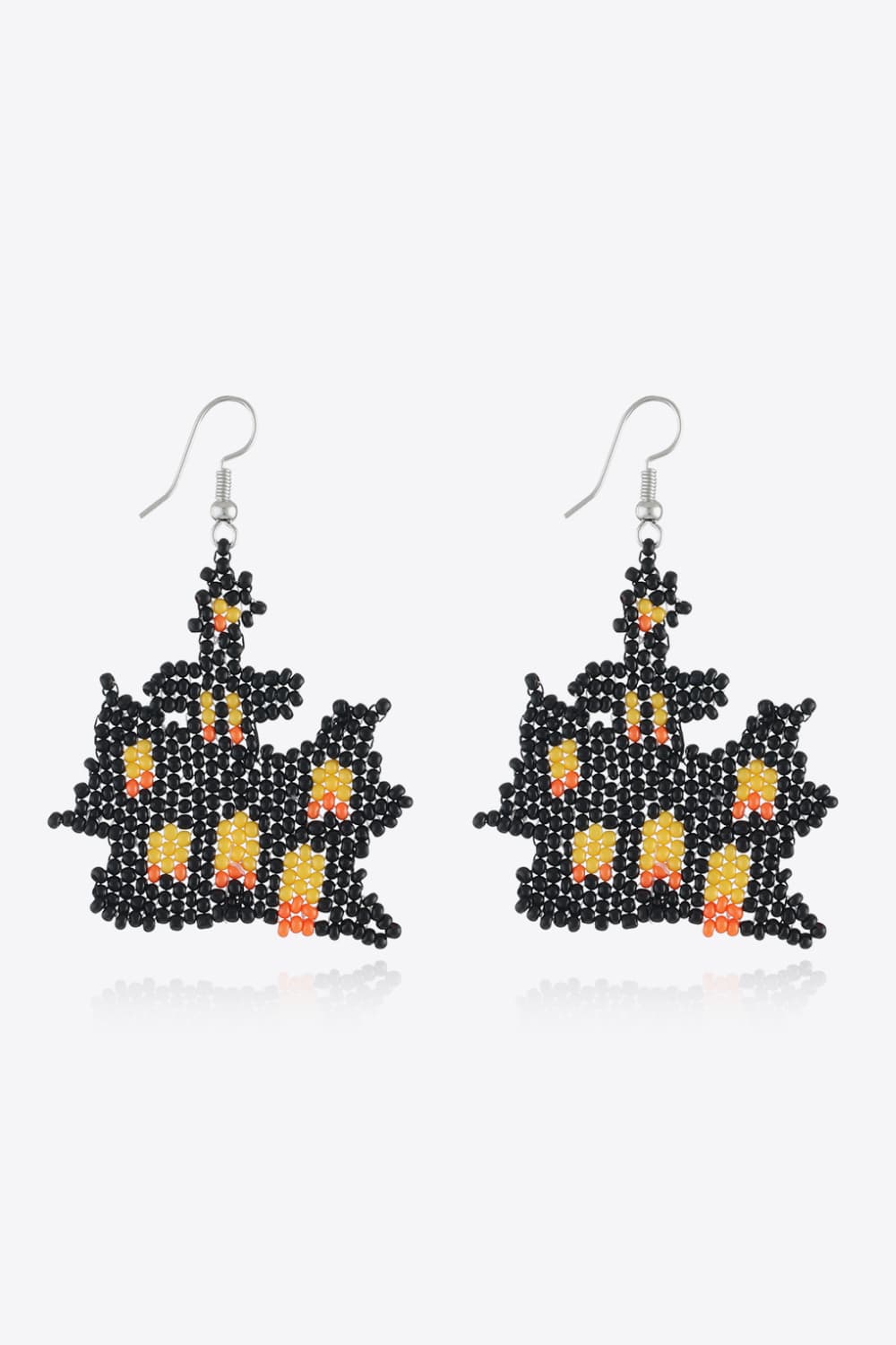 Halloween Theme Earrings - Castle One Size