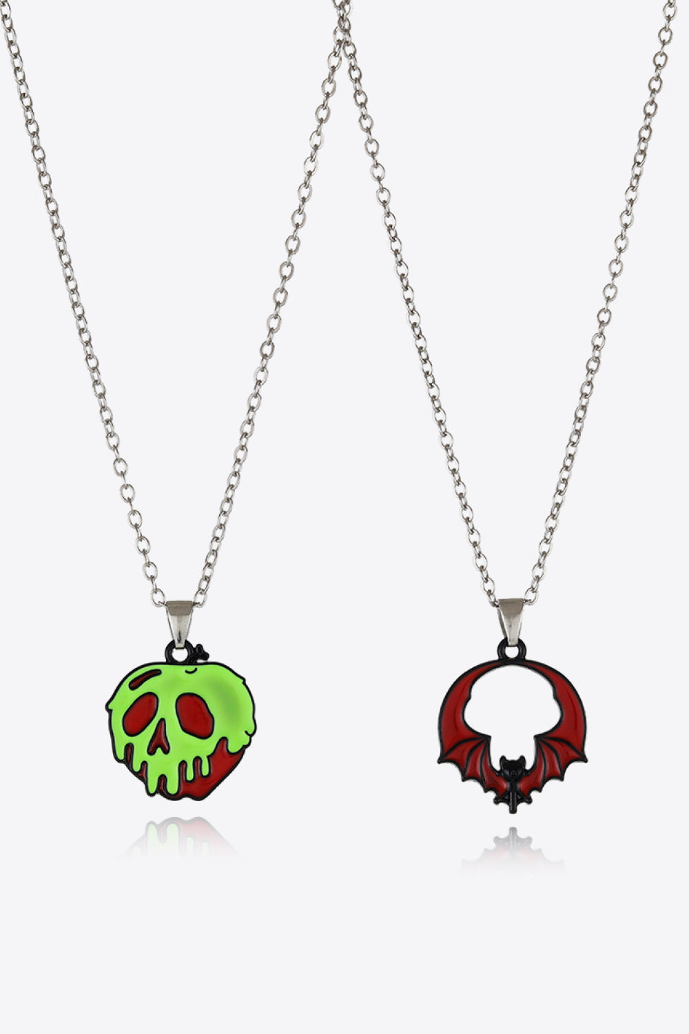 Two-Piece Halloween Theme Necklace Set - Style H One Size