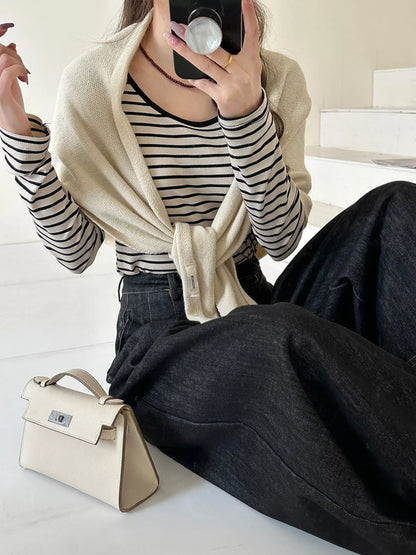 Knitted Solid Color Scarf -