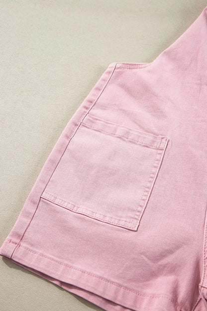 Knot Straps Denim Overalls -