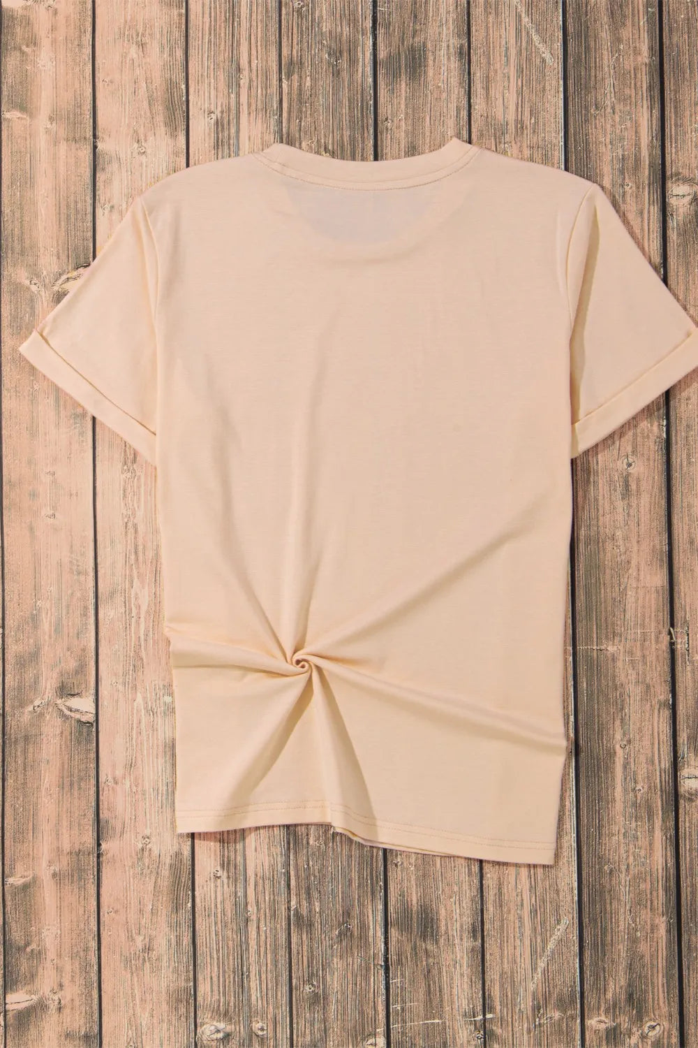 Pumpkin Round Neck Short Sleeve T-Shirt -