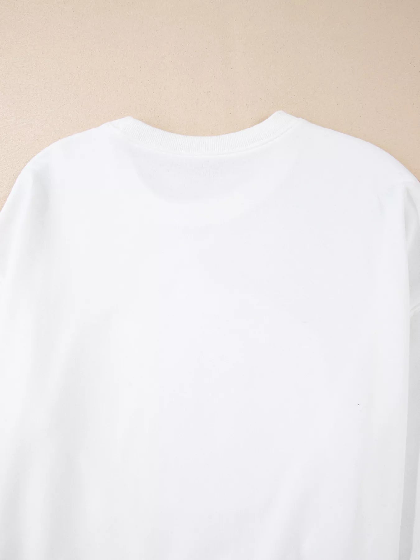 Pumpkin Patched Pattern Long Sleeve Sweatshirt - White