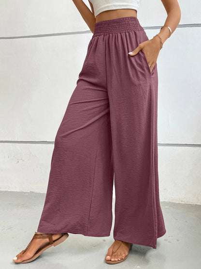 High-Waisted Wide Leg Pants -