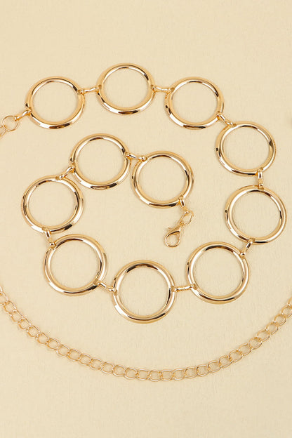 Circle Ring Chain Belt -