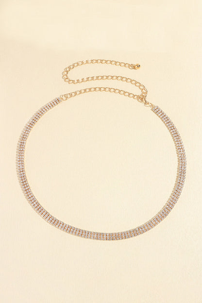 Rhinestones Alloy Belt -