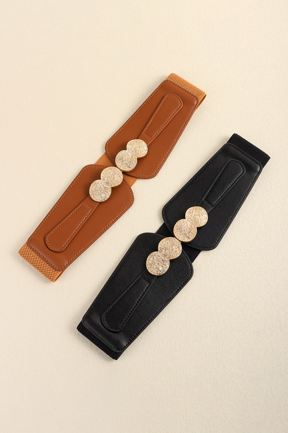 Alloy Buckle Elastic Belt -