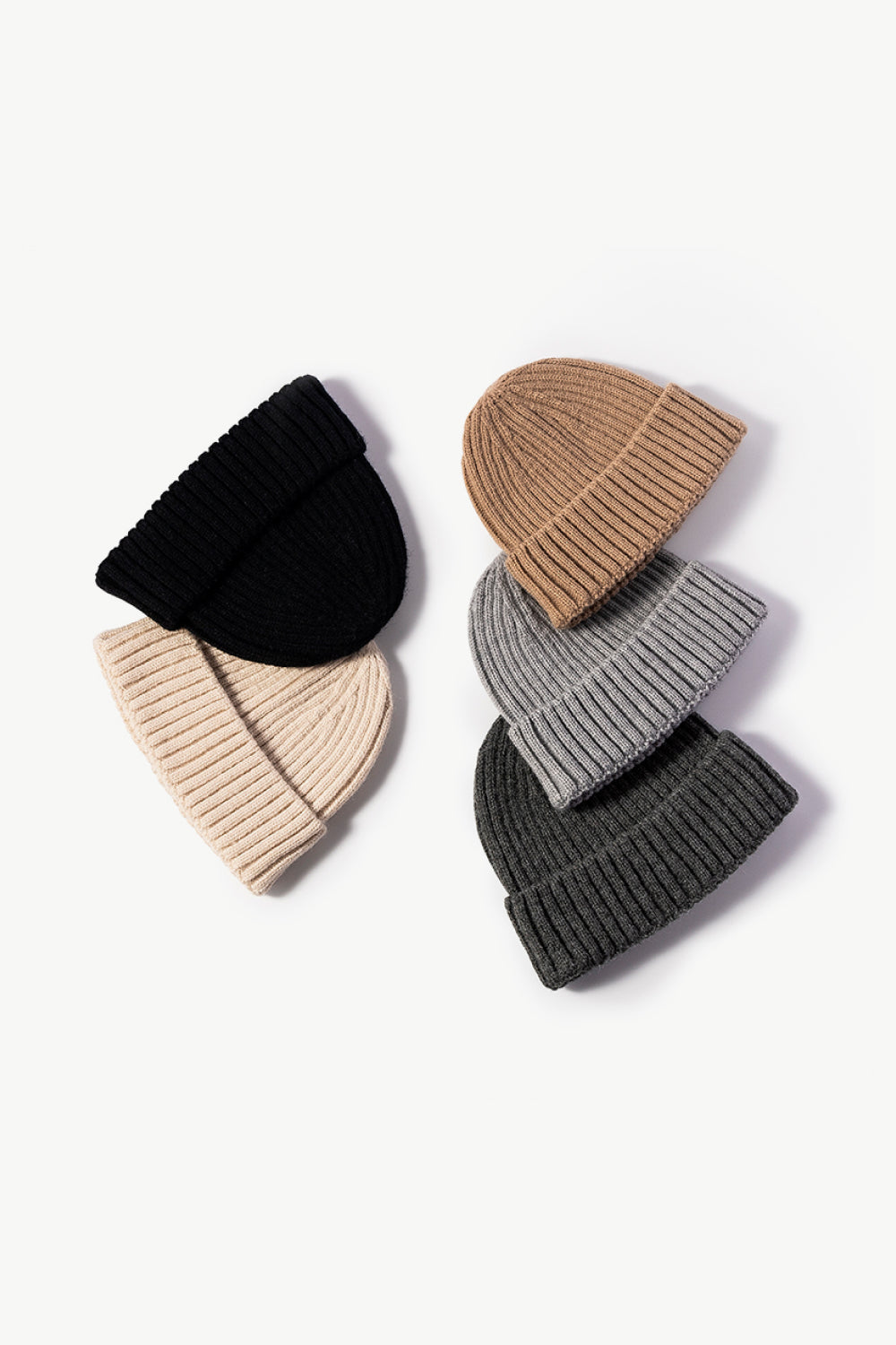 Rib-Knit Cuff Beanie -