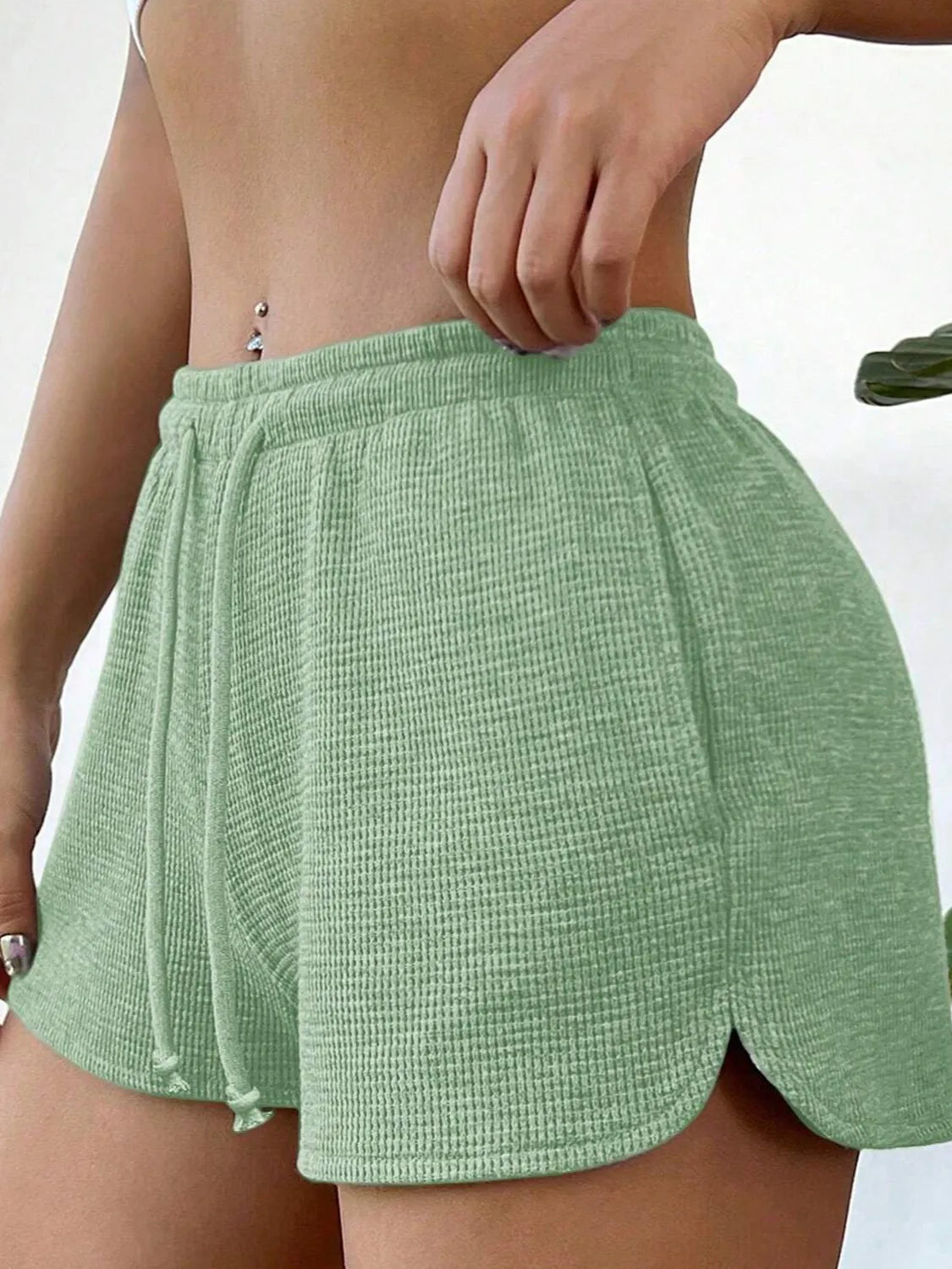Drawstring Shorts with Pockets -