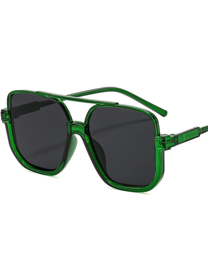 Oversized Square Frame Fashion Sunglasses - styleB One Size