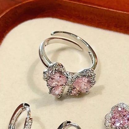 Zircon Bow Bypass Ring -