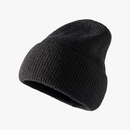 Thermal Solid Knit Hat - Black One Size